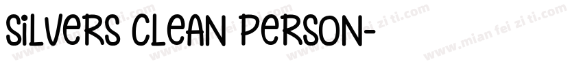 SILVERS CLEAN PERSON字体转换